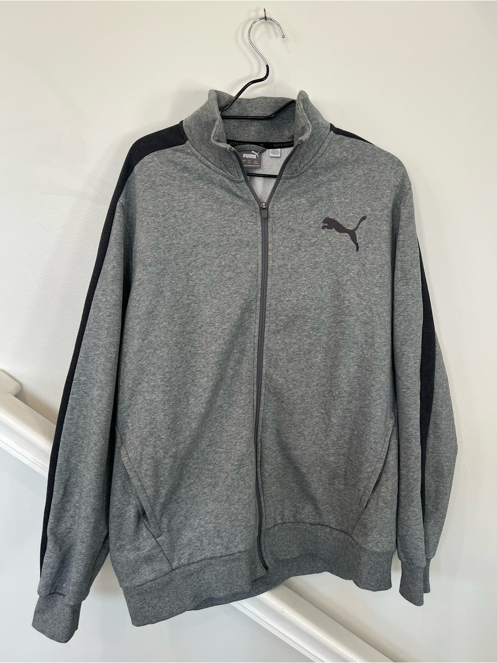 Puma Performance Fleece Jacket | Men's XL | Heather Gray